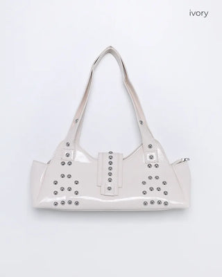Studded Ribbon Shaped Shoulder Bag