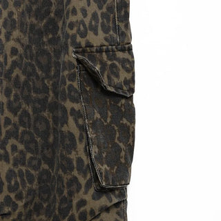 Leopard cargo pants