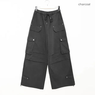 Big Pocket Cotton Wide Pants