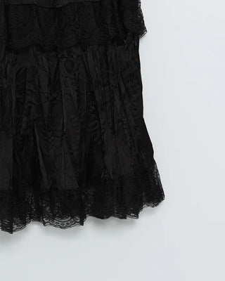Shatin Gathered Lace Cancan Long Skirt