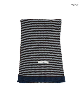 Bordered two-tone scarf