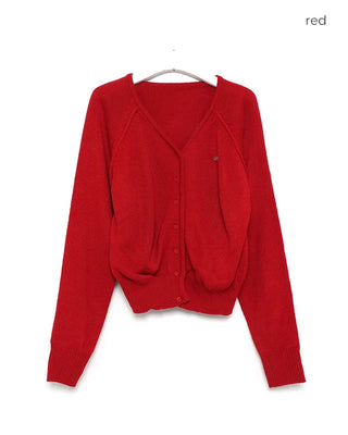 Mini pendant V-neck cardigan