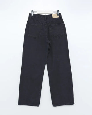 Cotton Wash Curved Pants