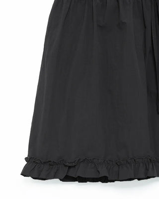 Lace nylon midi skirt