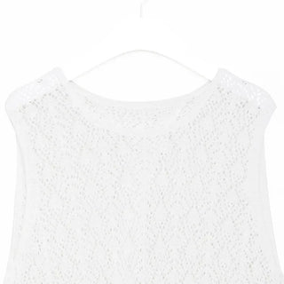 Perforated Long Knit Dress