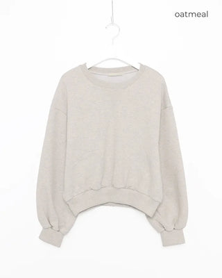 Balloon Cropped Sweatshirt