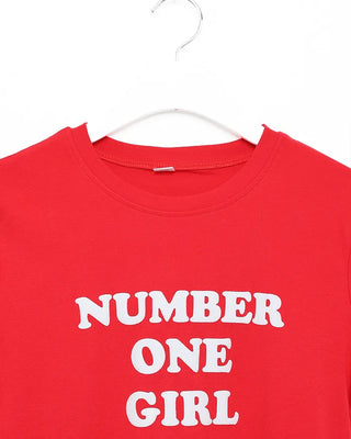 Lettering Cropped Short Sleeve T-Shirt