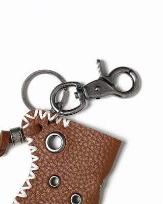 Eyelet Leather Lighter Case Keychain