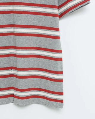 Striped Henley Neck Polo T-Shirt