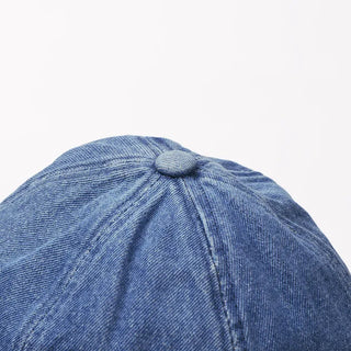 Ribbon Stitch Denim Cap
