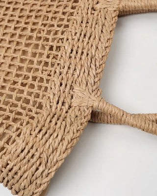Rattan Mesh Shoulder Bag