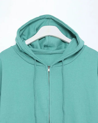 Oversized Basic Zip Hoodie