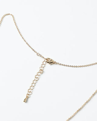 Flower Cubic Ball Chain Necklace