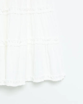 Frilled Can-Can Long Skirt