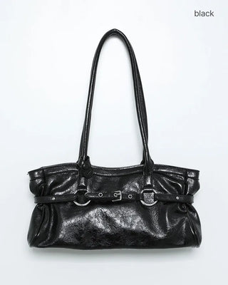 Square buckle shoulder bag