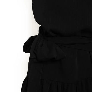 Halter neck frill mini dress