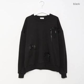Ribbon detail sweatshirt