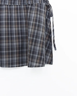 Checked mini dress