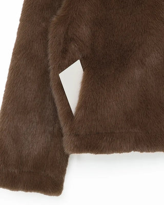 Colored fur jacket