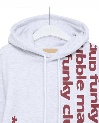 Vertical Lighting Semi-Cropped Hoodie