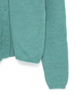 Shirt collar knit cardigan
