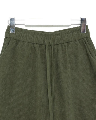 Slash Yoke Corduroy Fleece Easy Pants