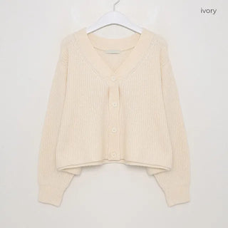 A-line knit cardigan