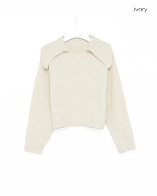 Big Collar Point Knit
