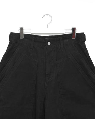 Snap pocket balloon cotton pants