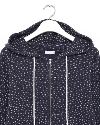 Flower Zip Hoodie