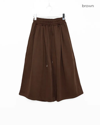 (Unisex) Bermuda-style pleated sweatpants