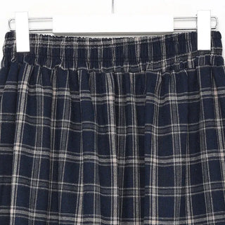 Checked long skirt