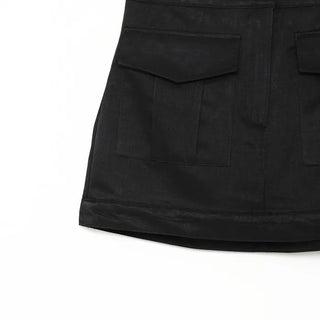Front pocket mini skirt