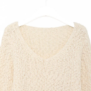 Popcorn V-neck knitwear