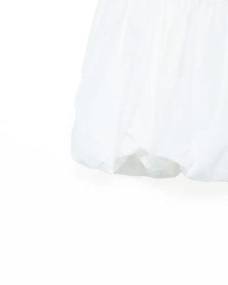 Elastic waist balloon mini skirt
