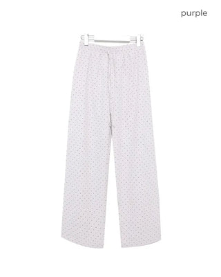 Dot banding pants