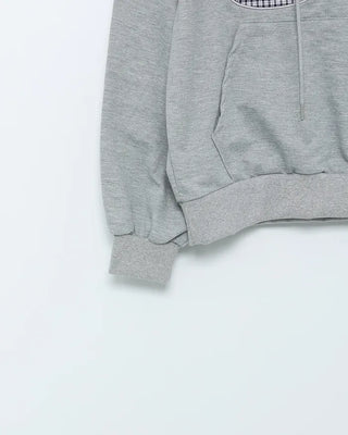 83 Check Lettering Hoodie
