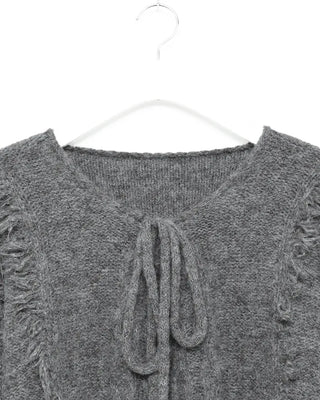 Bust eyelet point knit