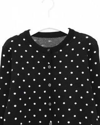 Polka Dot Round Cardigan