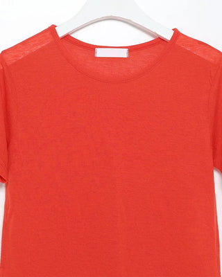 Wool Tencel Slim Short Sleeve T-Shirt