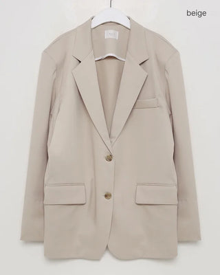 Back-slit oversized blazer