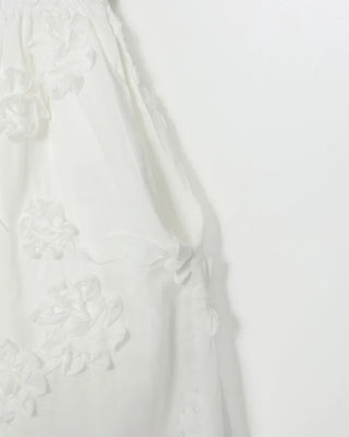 Flower lace midi skirt