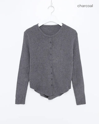 Two-way layered cardigan