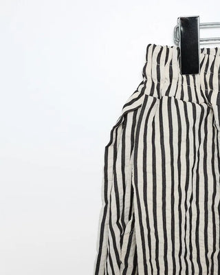 Striped pants with string waistband