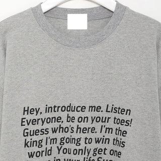 (Unisex) Lettering Loose Fit Half Sleeve T-Shirt