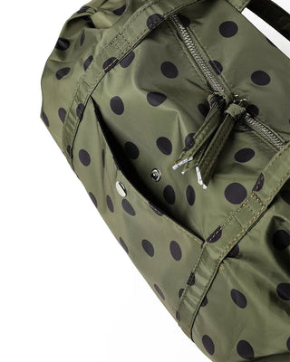 Polka Dot Nylon Shoulder Bag