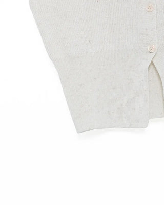 V-neck button-up sleeveless top
