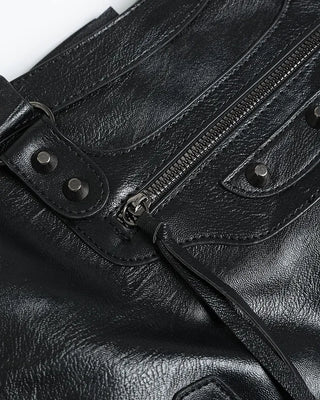 Studded design shoulder bag