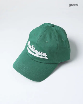 Antique lettering cap