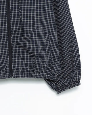 Checkered windbreaker hoodie